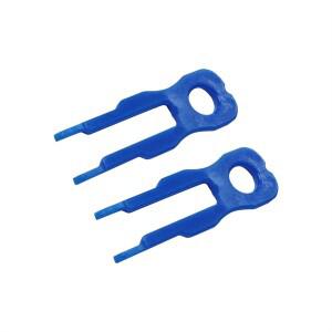 키이더넷 포트 보안 차단기가 포함 A49T RJ45 잠금 키트 라우터  데스크탑 먼지 방지 캡 보호기 파란색