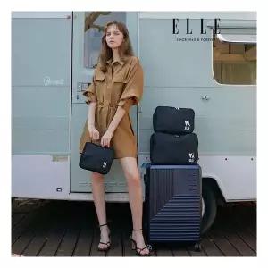 엘르 제니스 하드 캐리어 24인치+3종파우치 세트 /5컬러 922530