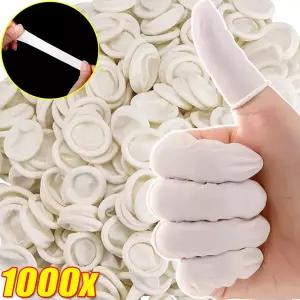 호환  일회용 라텍스 손가락 보호대 정전기 방지 손가락 끝 보호 장갑 미끄럼 방지 슬리브 커버 네일 아트