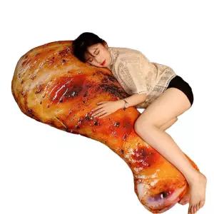 리얼 닭다리 인형 음식 선물 쿠션 봉제인형 치킨 롱쿠션