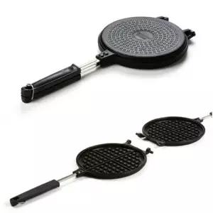 와플메이커 퀸센스 와플팬 인덕션 양면 원형 토스트팬 양면팬