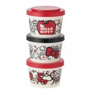 [골드스마일]스케이터 푸드레드 헬로키티 3P 이유식용기 보존용기 조인트식