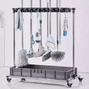 이동식 청소도구함 다목적 청소카 카트 청소카트 걸이