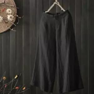 [하프클럽/]여성 혼합 마원단 나팔 보정 체형 넓은 바지