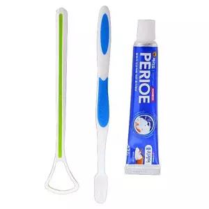 [에이치플러스몰]TBZ 여행용 페리오치약 칫솔 혀크리너(3종세트)