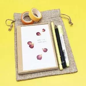 [에이치플러스몰]TBZ 스트링 린넨 소품파우치 1개