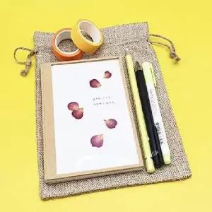 [골드스마일]TBZ 스트링 린넨 소품파우치 1개