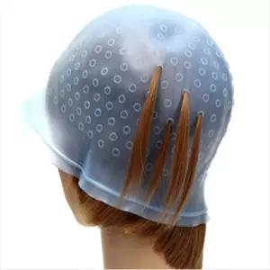 미용실 전문가용 셀프 브릿지 하이라이트 실리콘 헤어캡 염색모자
