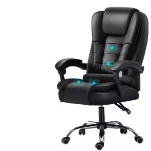 안마 의자 블랙 휴식 컴팩트 사무실 전신 안마의자