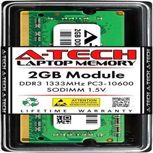 Dell Latitude E6520 E650 E6420 E6320 E6220 E5520 E5420 노트북용 A-Tech 2GB RAM DDR3 333MHz SOM