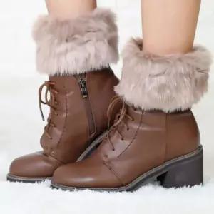 겨울 여성 발목 워머 털부츠커버 퍼 따뜻한 워머