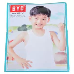 BYC 남자아이 데일리 순면 화이트 런닝 사계절 베이직 남중생 신축성