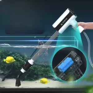 어항 배수기 청소 사이펀 세척 모래 물갈이 휴대용 흡입기 전동