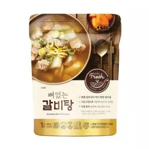 어린이 어른 온가족 간식 반찬 뼈없는 갈비탕 즉석요리 팩 400g 5개