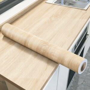 2/3/5M 클래식 우드 그레인 PVC 벽지 문 옷장 찬장 테이블 가구 방수 자체 접착 스티커 장식 필름