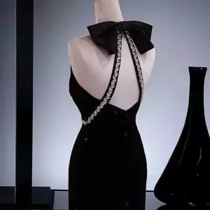 연말 파티 드레스 피로연 연주회 롱 블랙 콩쿨 원피스 연말파티