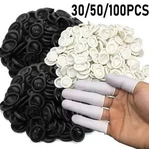 호환  3050100PCS 일회용 손가락 커버 일회용 손가락 끝 보호 장갑 내구성 도구
