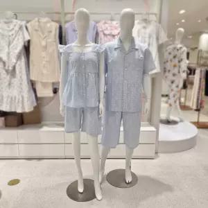 [AK수원점] [비비안] 폴리 혼방 플라워나염 커플 파자마세트 WP8899TMP8899B