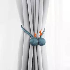 타이 자석 커튼 볼 정리 끈 볼 타이 백 장식 스트랩 링 커튼 자석 고정정리홀더 정리끈