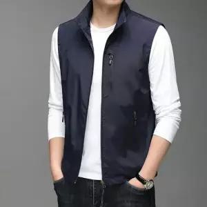 호크아이 남사친 데일리룩 조끼 캐쥬얼 봄가을 집업 카고 솔리드 KUK3