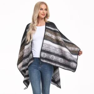 여성망토 슈퍼 도톰 케이프 빈티지 모조 캐시미어 망토 코트 심쿵직구