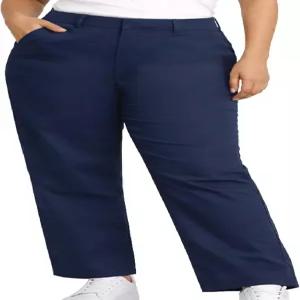 디키스 여성 플러스 사이즈 작업 바지 - 스트레이트 핏 트윌 오리지널 주름 방지 캐주얼 팬츠