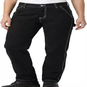 디키스 여성 작업 바지 - 유틸리티 슬림 핏 작업복용 내구성 카펜터 팬츠