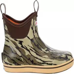 XTRAUTUF 남성용 데크 낚시 성능 보트 바텀랜드 방수 오리지널 고무 부츠 통기성 미끄럼 방지 경량 6인치