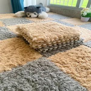 극세사 퍼즐 매트 층간소음방지 거실 러그 조각 대형 복도