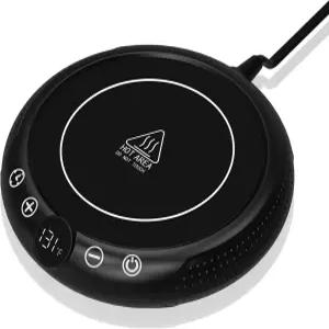 커피 머그 워머 책상용 전기 컵 온도 표시가 있는 캔들 플레이트 8-템프 설정 및 1-12시간 타이머 성인