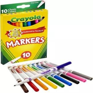 크레욜라 마커 미세 라인 10 카운트