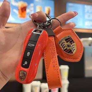 포르쉐 키케이스 키링 카이엔 오렌지 파나메라 718 마칸 키홀더 911 타이칸