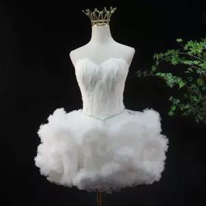 공연 발레복 백조 하얀색 튜튜 무대 프레 드레스 경연