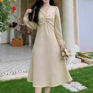 [하프클럽/]여자 러블리 봄 데이트 룩 쉬폰 원피스 드레스 코디