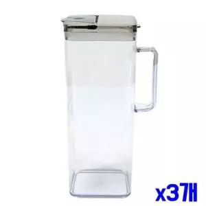 bns 고급 사각 투명손잡이 물병2L-색상랜덤 x3개 WFLIT2B