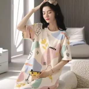 bns 여름 파자마 냉감 실내복 빅사이즈 원피스 잠옷 WFLIQRW