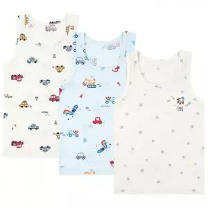 바풀 MK SS68-15 아동런닝 3매입 모달 속옷 유아 아동 주니어 런닝