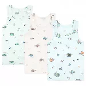 바풀 MK SS68-16 아동런닝 3매입 모달 속옷 유아 아동 주니어 런닝