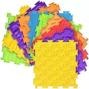 Adnee 10개 마사지 게임 매트 - 미끄럼 방지 감각 훈련용 퍼즐 바닥 카펫