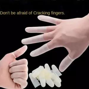 호환  4248 라텍스 손가락 커버 일회용 프로스트 라텍스 손가락 보호대 보습 논슬립 방수 초박형 컷아웃 커