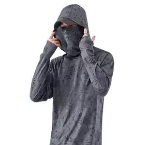 빅사이즈 바다 자외선차단 상의 여름낚시복 긴팔 자외선 남자 여름 마스크