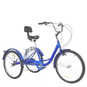 세발자전거 장바구니 출퇴근 24인치 특수 고하중 어르신 물건운반 안전한