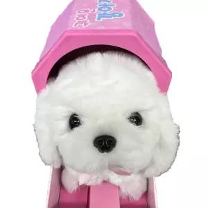 여아 폭실털 움직이는 흰색 강아지인형 키즈카페 실내놀이