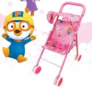 여아 밀고다니는 뽀로로 접이식 인형유모차 장사놀이 학원