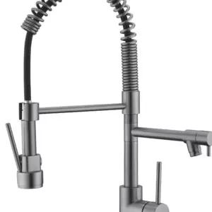 스프링수전 원홀 코브라 싱크대 식당 수도꼭지