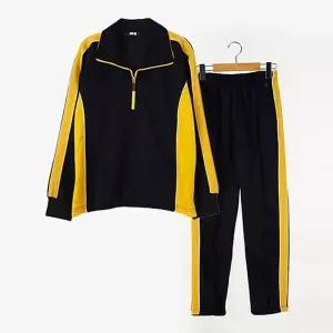 [하프클럽/]교복몰 옐로우포인트 네이비 동복 체육복 세트 생활복