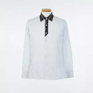 [하프클럽/]교복몰 블랙체크카라 동복 셔츠 교복셔츠 교복 학생복