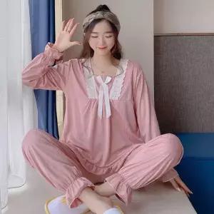 [하프클럽/]여자 파자마 파티 여행 잠옷 레이스 상하의 세트 코디