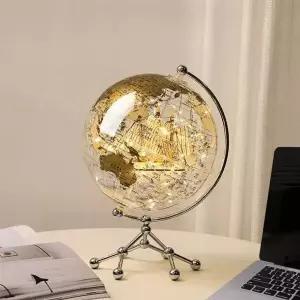 학생 무드등 지구본 서재 지구 크리스탈 행성 라이트 투명