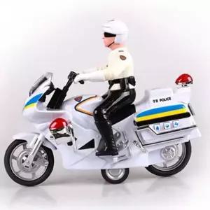 경찰 오토바이 장난감 플라스틱 라이트 사운드 유아 경찰 오토바이 피규어 어린이 경찰차 프릭션 놀이 아이